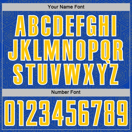 Soccer Jersey Geometric Uniform Shape Sublimation Sports Blue Thunder Yellow-White Custom