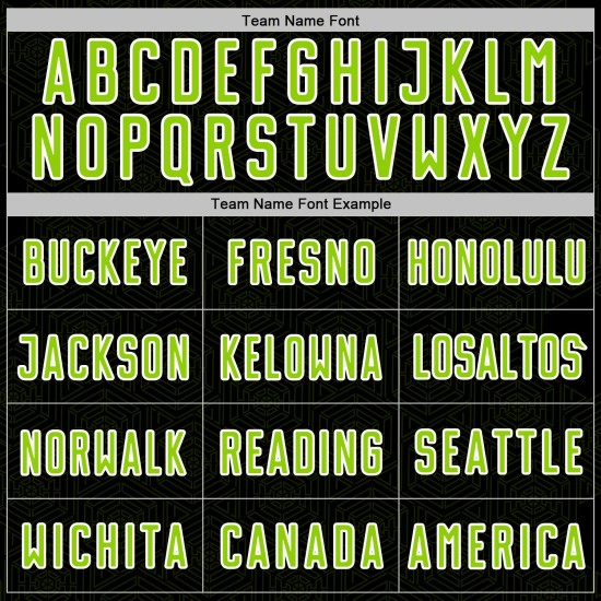 Sports Geometric Jersey Neon Shape Green-White Custom Soccer Uniform Sublimation Black