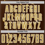 Uniform Sublimation Lightning Jersey Sports Custom Gold-White Soccer Brown Old