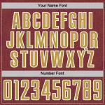 Soccer Sublimation Shape Burgundy Uniform Old Gold-White Custom Jersey Sports Geometric Soccer Sublimation Shape Burgundy Uniform Old Gold-White Custom Jersey Sports Geometric