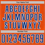 Custom Shape Uniform Sports Geometric Soccer Jersey Sublimation Orange Royal-White