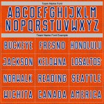 Custom Shape Uniform Sports Geometric Soccer Jersey Sublimation Orange Royal-White