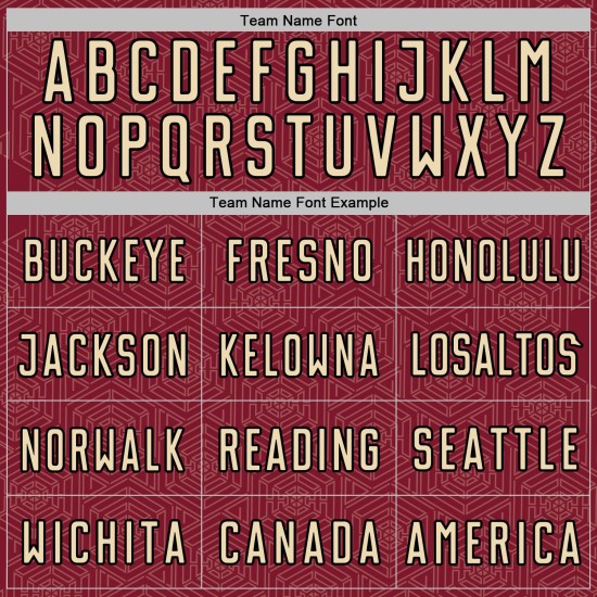 Shape Sublimation Geometric Custom Soccer Sports Uniform Cream-Black Jersey Crimson