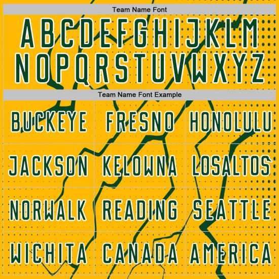 Custom Sublimation Green-White Sports Soccer Gold Lightning Uniform Jersey