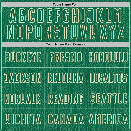 Kelly Sports Shape Jersey Sublimation Custom Uniform Geometric Cream Green Soccer